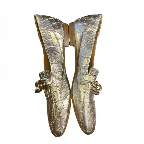 Donald J Pliner Balton Chain Loafer in Platino Size 7.5 - Picture 5 of 9